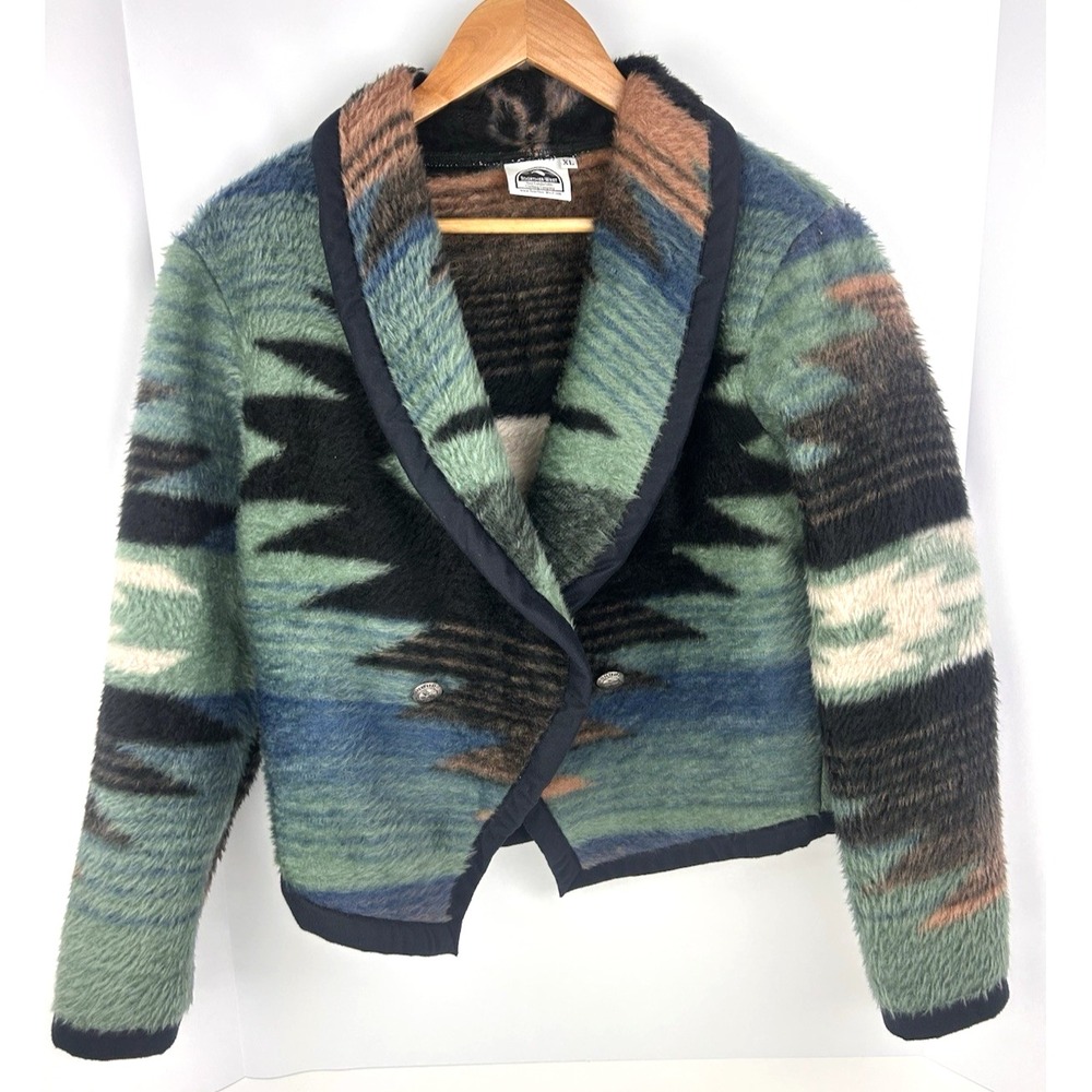Together-West Y2K vintage made in U.S.A fleece Western Core jacket size L/XL